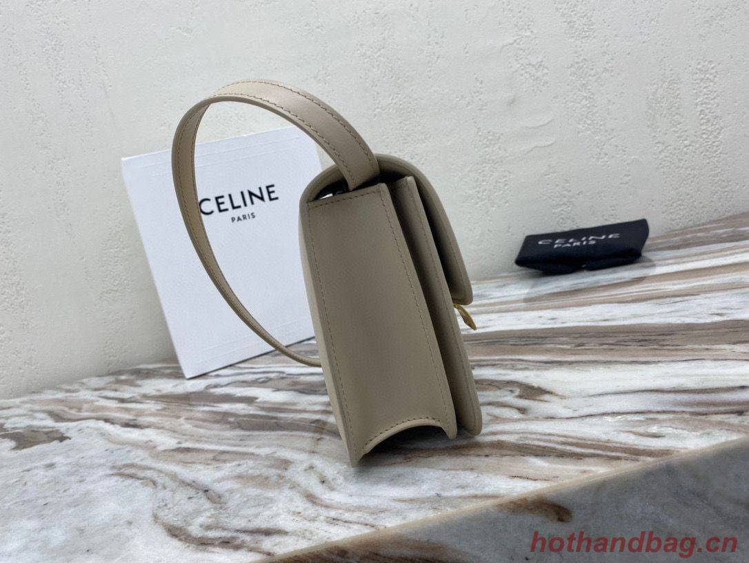 Celine Classic Box Teen Flap Bag Original Calfskin Leather 3379 Grey