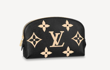 Louis Vuitton POCHETTE COSMETIQUE PM M59086 Black&Beige