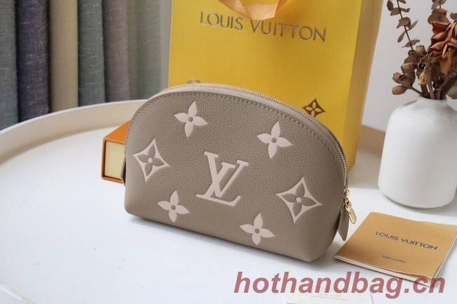 Louis Vuitton POCHETTE COSMETIQUE PM M59086 Dove Gray&Cream