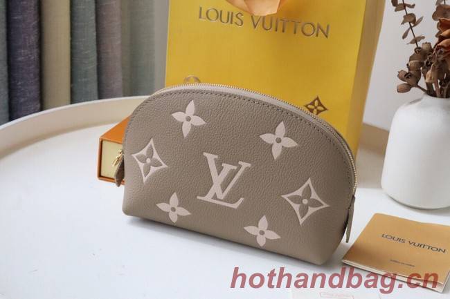 Louis Vuitton POCHETTE COSMETIQUE PM M59086 Dove Gray&Cream