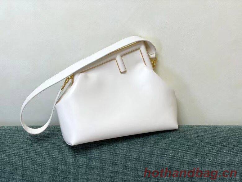 FENDI FIRST MEDIUM leather bag 8BP127AB white