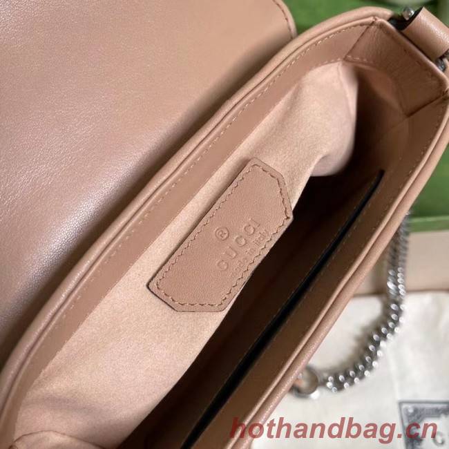 Gucci GG Marmont mini top handle bag 583571 Rose beige