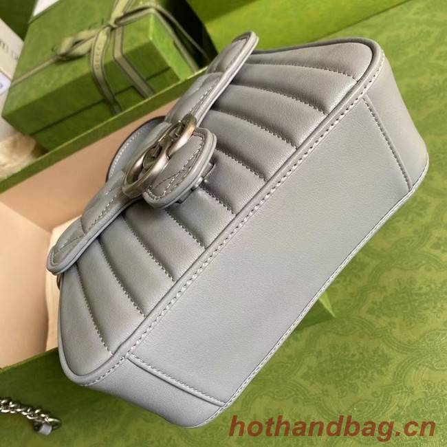 Gucci GG Marmont mini top handle bag 583571 gray