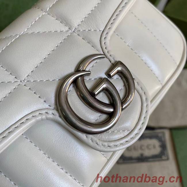 Gucci GG Marmont super mini bag 476433 White