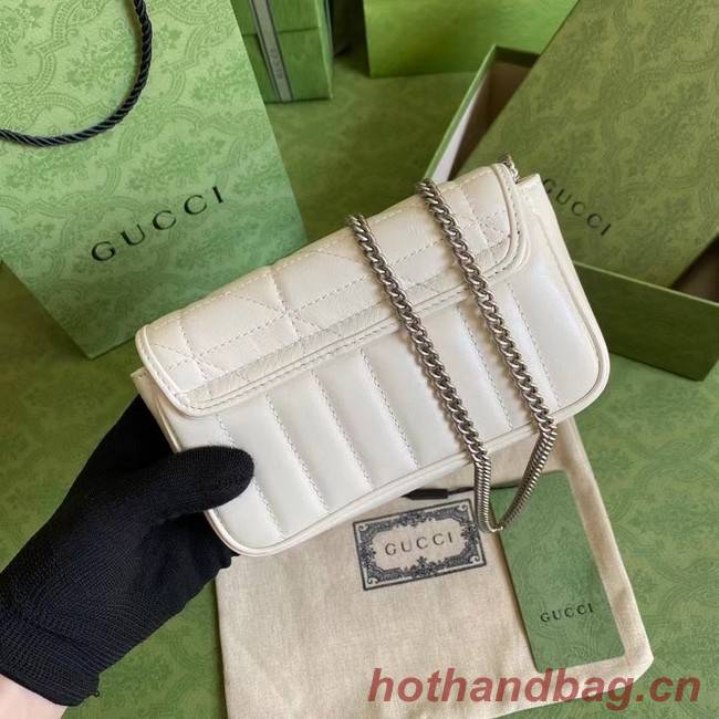 Gucci GG Marmont super mini bag 476433 White