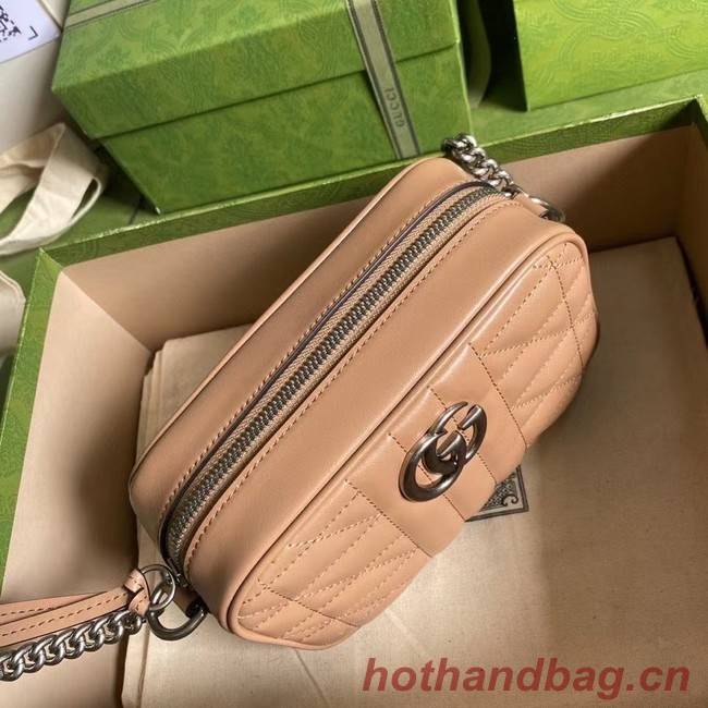 Gucci GG Marmont mini shoulder bag 634936 Rose beige