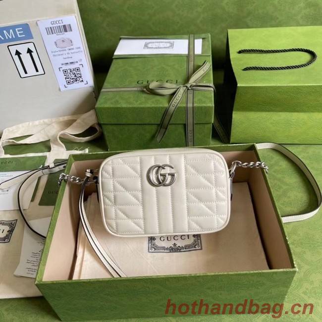 Gucci GG Marmont mini shoulder bag 634936 white