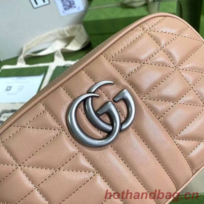 Gucci GG Marmont small shoulder bag 447632 Rose beige