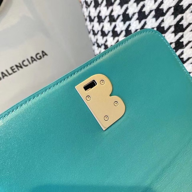 BurBerry Leather Shoulder Bag 80195 sky blue