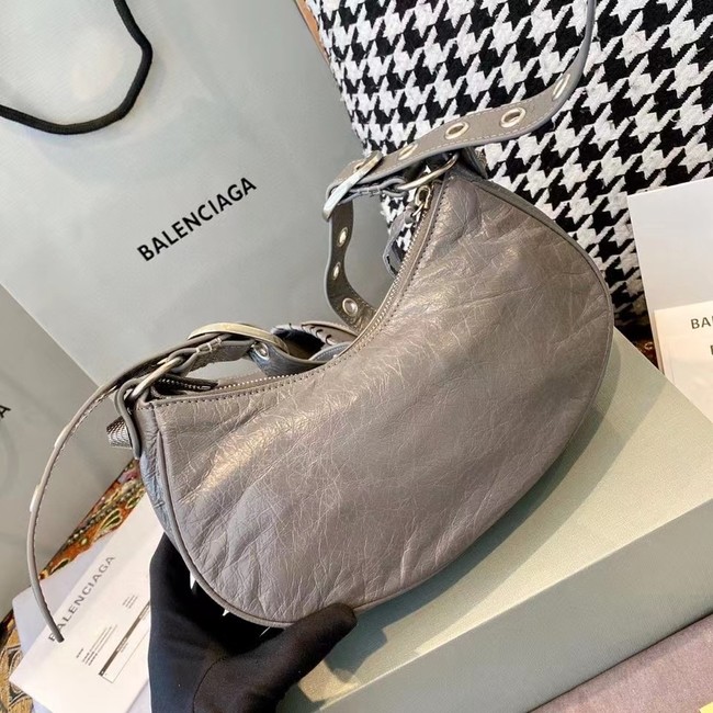 Balenciaga WOMENS LE CAGOLE MEDIUM SHOULDER BAG IN GRAY 27541