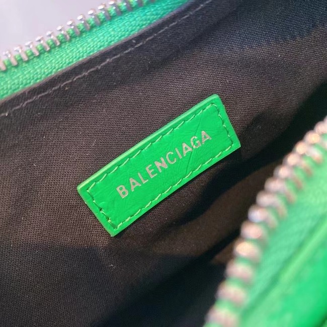 Balenciaga WOMENS LE CAGOLE MEDIUM SHOULDER BAG IN GREEN 27541