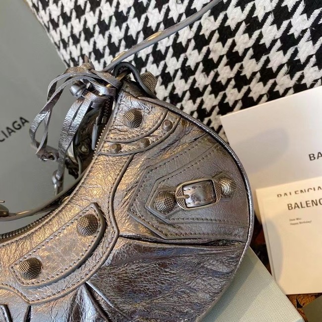 Balenciaga WOMENS LE CAGOLE MEDIUM SHOULDER BAG IN  silver 27541
