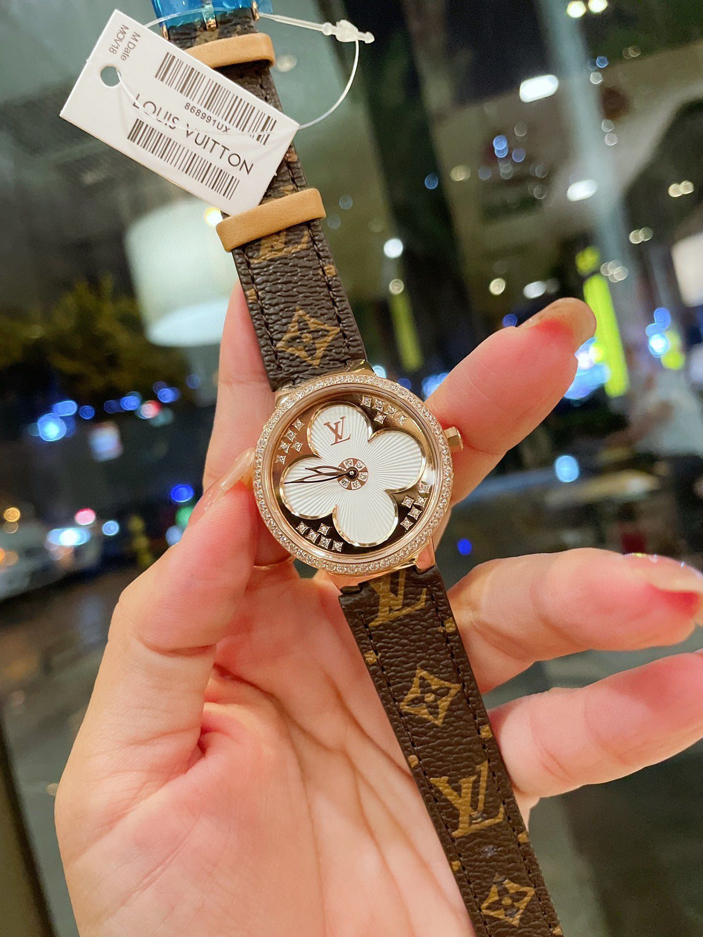 Louis Vuitton Tambour slim Monogran Watch 39mm LV20488