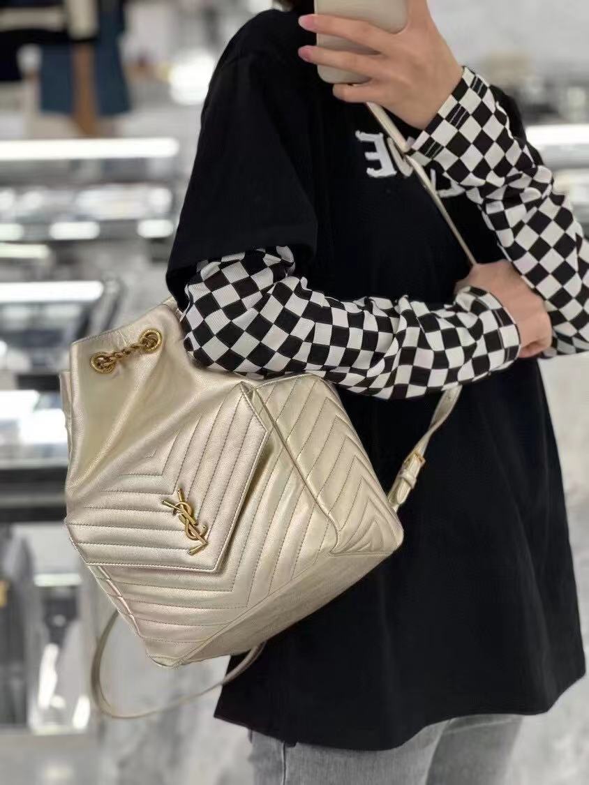 Yves Saint Laurent JOE BACKPACK IN LAMBSKIN 772609 PALE PINK Yves Saint Laurent JOE BACKPACK IN LAMBSKIN 772609 PALE PINK