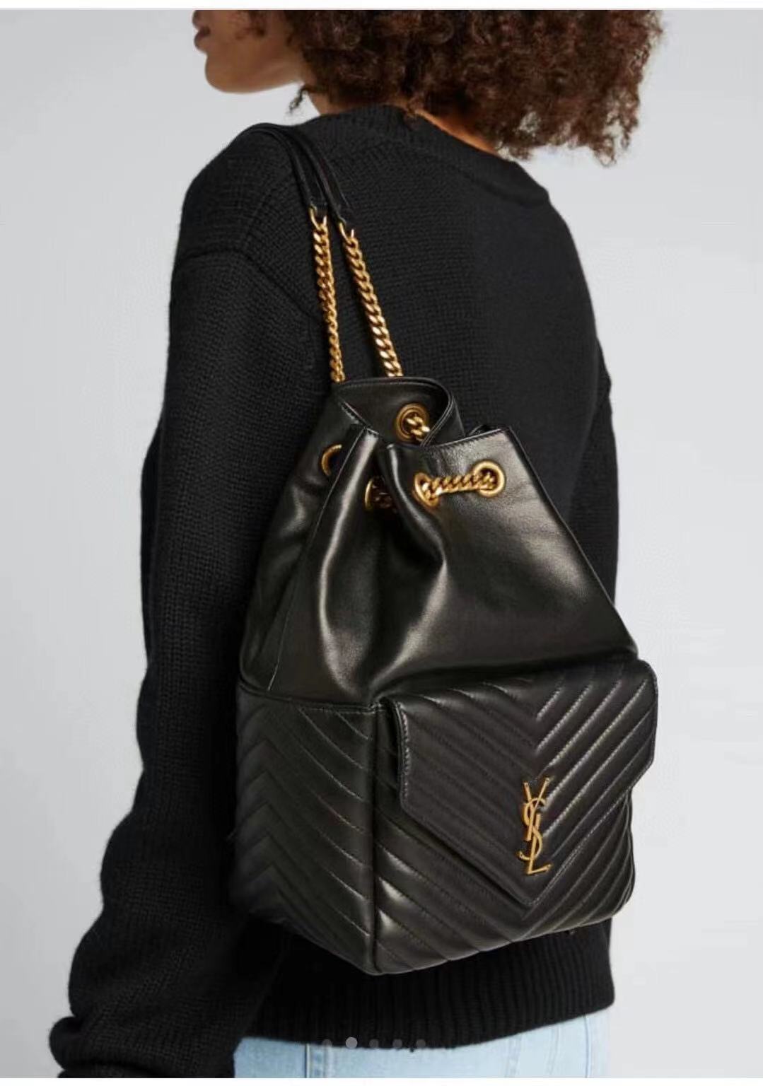 Yves Saint Laurent JOE BACKPACK IN LAMBSKIN 772609 black Yves Saint Laurent JOE BACKPACK IN LAMBSKIN 772609 black
