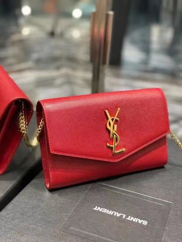 Yves Saint Laurent Calf leather cross-body bag Y707788 red