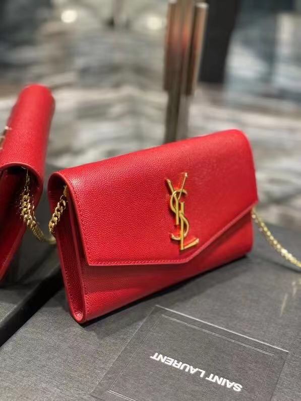 Yves Saint Laurent Calf leather cross-body bag Y707788 red