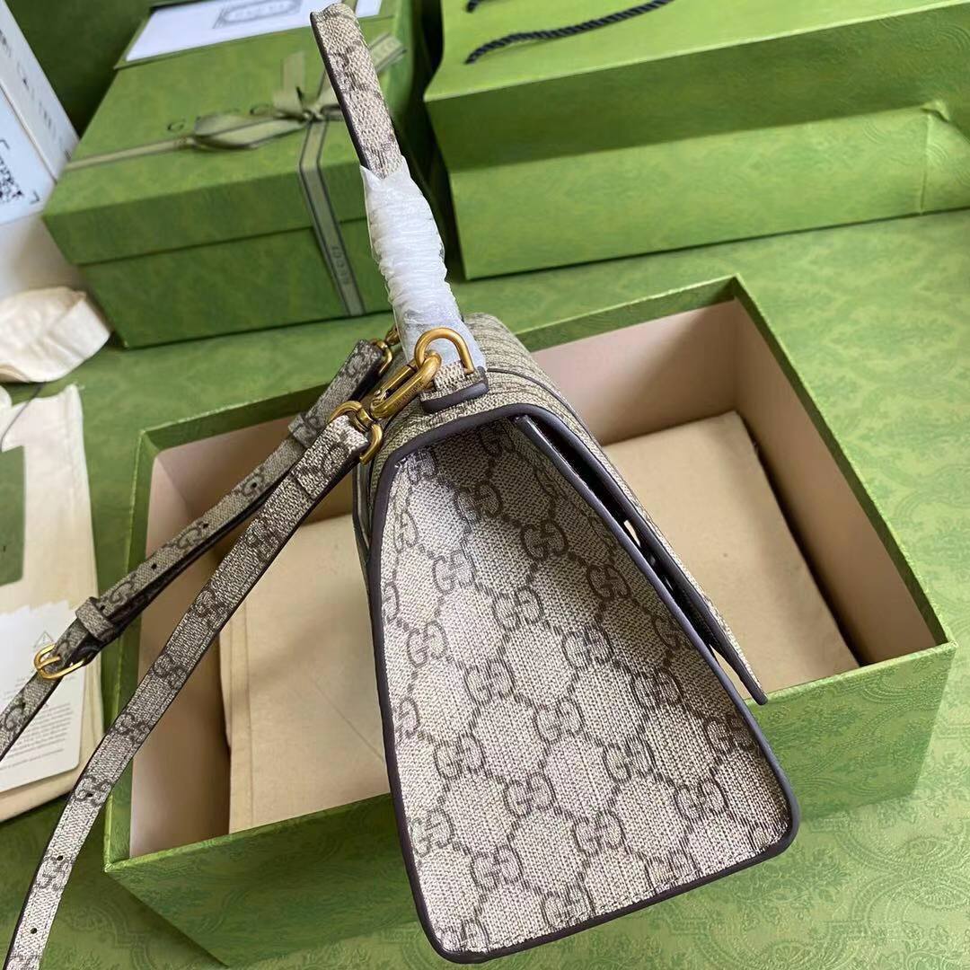 Gucci Hourglass XS Top Handle Bag 28332S gray