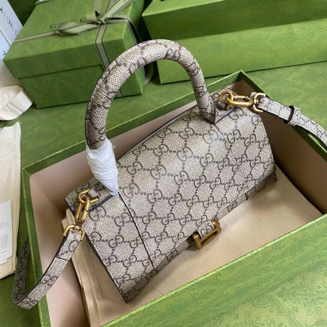 Gucci Hourglass XS Top Handle Bag 28332S gray