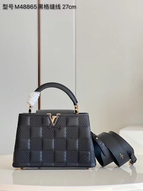 Louis Vuitton CAPUCINES PM M48864 black