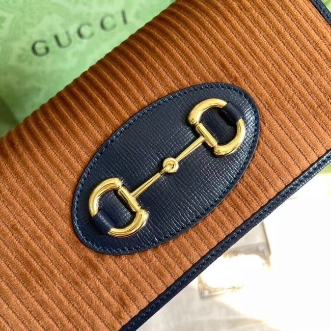 Gucci Horsebit 1955 chain wallet 621892 brown