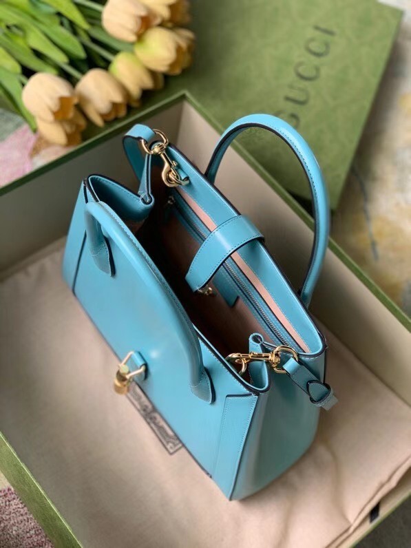 Gucci Jackie 1961 medium tote bag 649016 light blue