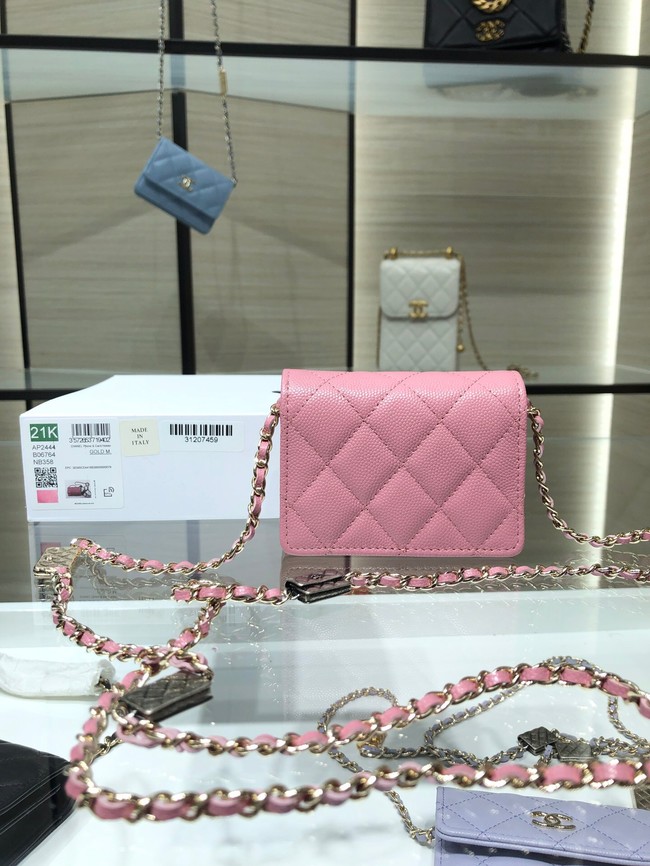 Chanel mini leather Shoulder Bag AP2444 pink