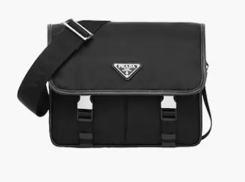 Prada Re-Nylon and Saffiano leather shoulder bag 2VD769 black