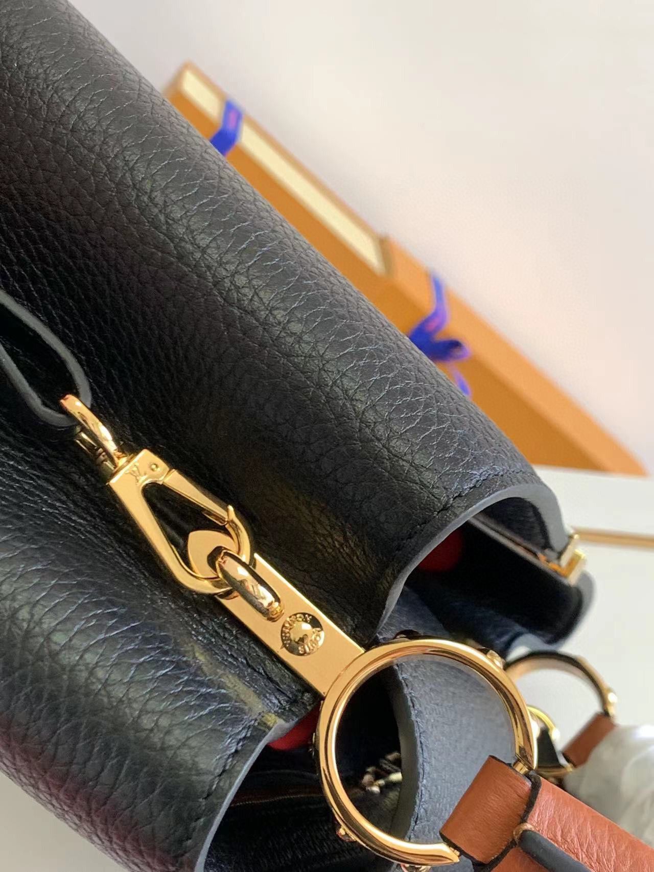 Louis Vuitton CAPUCINES Original Leather PM M59020 Black