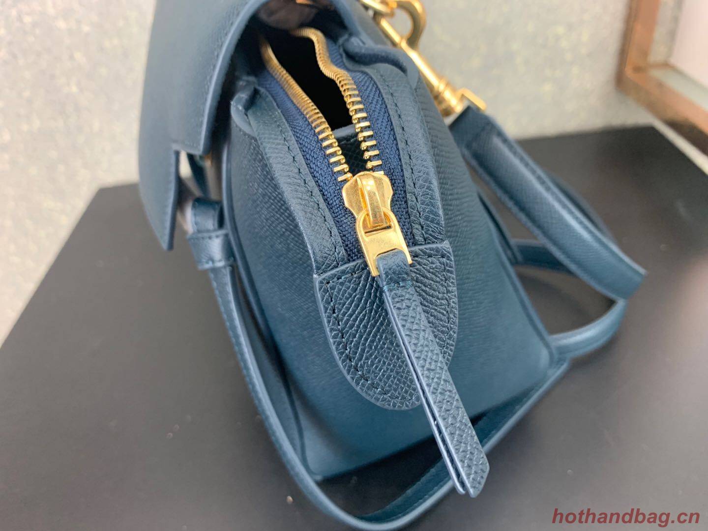 Celine Small Belt Bag Original Leather C9984 Dark Blue