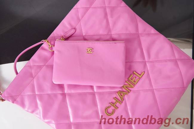 Chanel SHOPPING BAG Calfskin & Gold-Tone Meta AS3261 rose