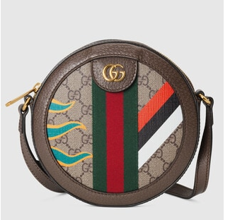Gucci Round shoulder bag with Double G ‎574978 Brown