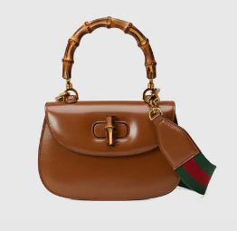 Gucci Small top handle bag with Bamboo 675797 brown