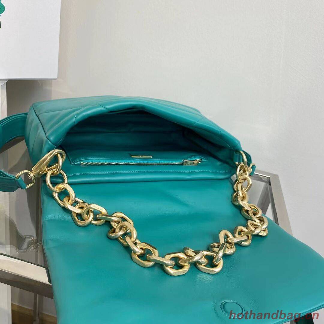 Prada Padded nappa leather shoulder bag 1BD306 blue Prada Padded nappa leather shoulder bag 1BD306 blue