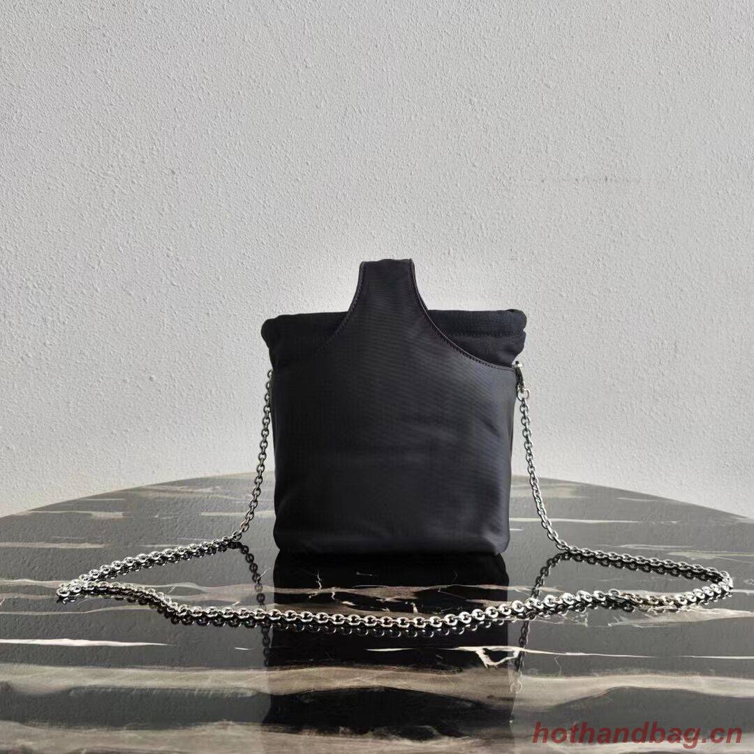 Prada Re-Nylon and Saffiano leather shoulder bag 1AG036 black Prada Re-Nylon and Saffiano leather shoulder bag 1AG036 black