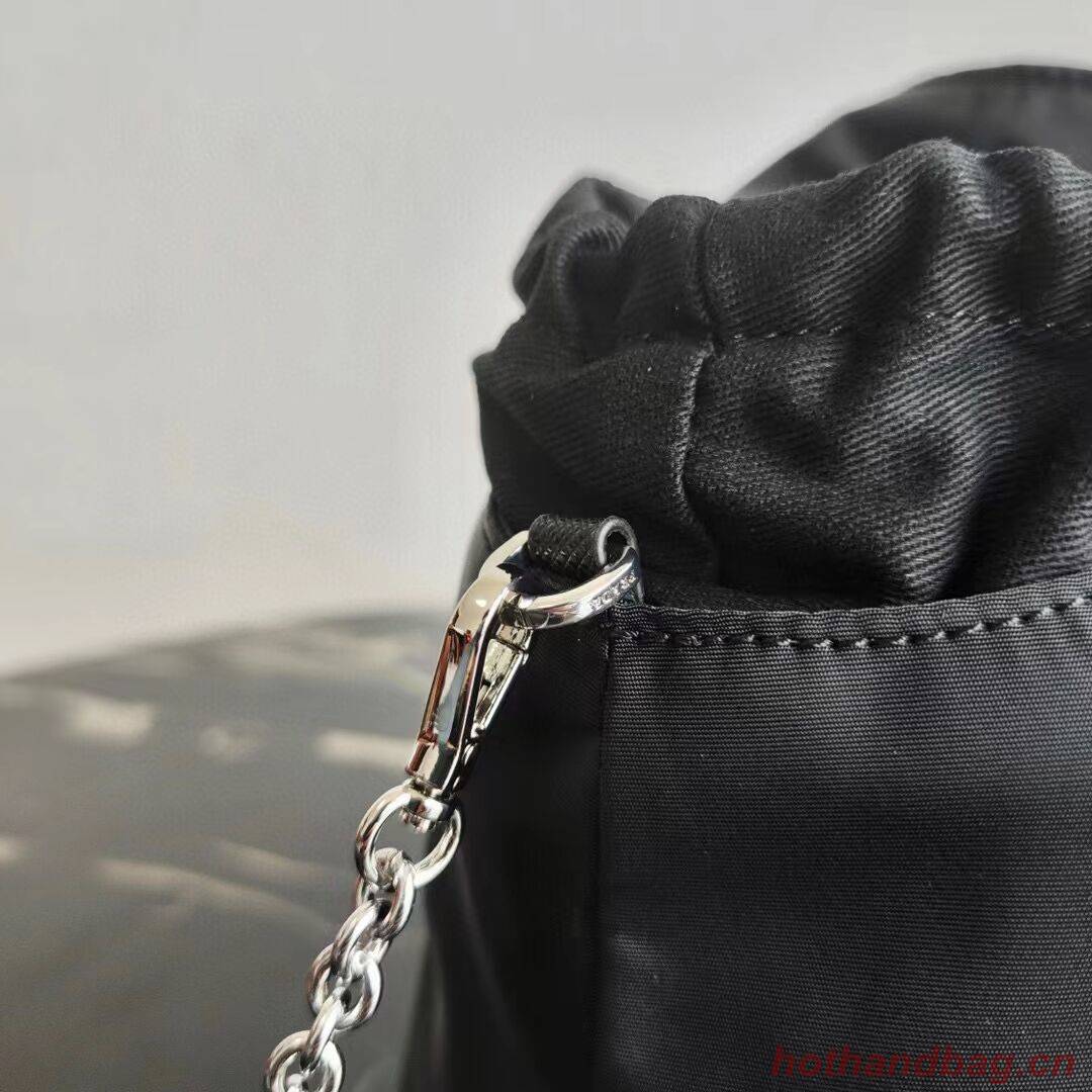 Prada Re-Nylon and Saffiano leather shoulder bag 1AG036 black Prada Re-Nylon and Saffiano leather shoulder bag 1AG036 black