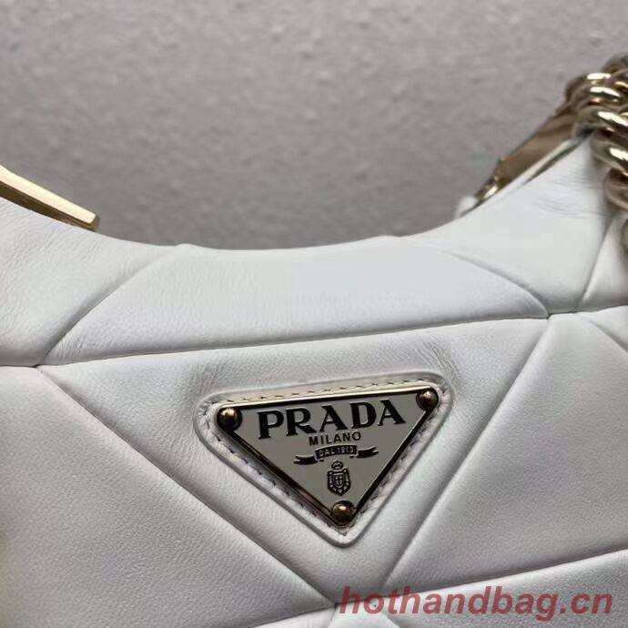 Prada System nappa leather patchwork shoulder bag 1AC151 WHITE Prada System nappa leather patchwork shoulder bag 1AC151 WHITE