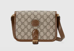 Gucci Mini shoulder bag with Interlocking G 671620 Brown 