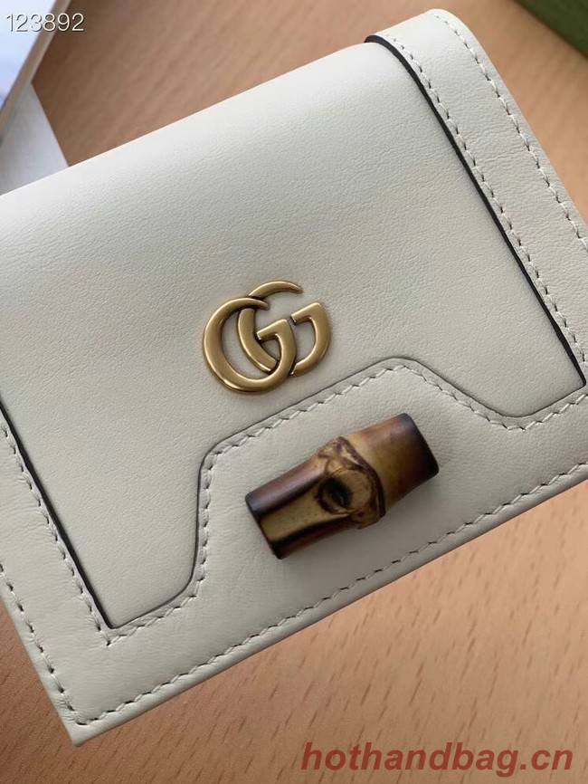 Gucci Diana card case wallet 658244 white
