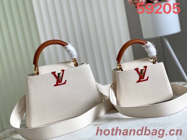 Louis Vuitton CAPUCINES MINI M59205 white&brown