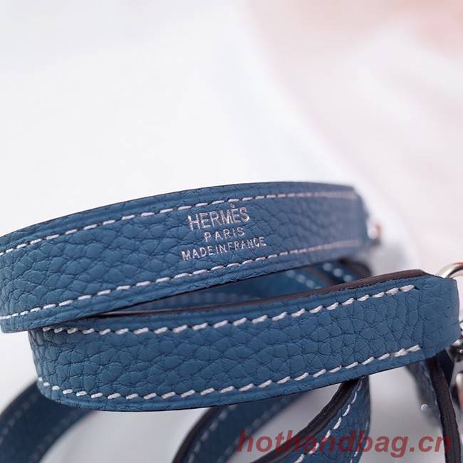 Hermes Kelly Shoulder Bag Original TOGO Leather KY3255 blue
