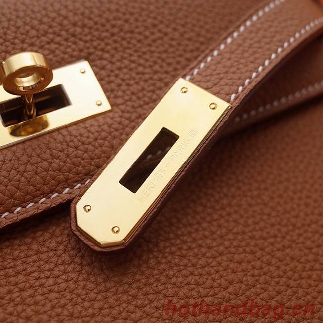 Hermes Kelly Shoulder Bag Original TOGO Leather KY3255 brown