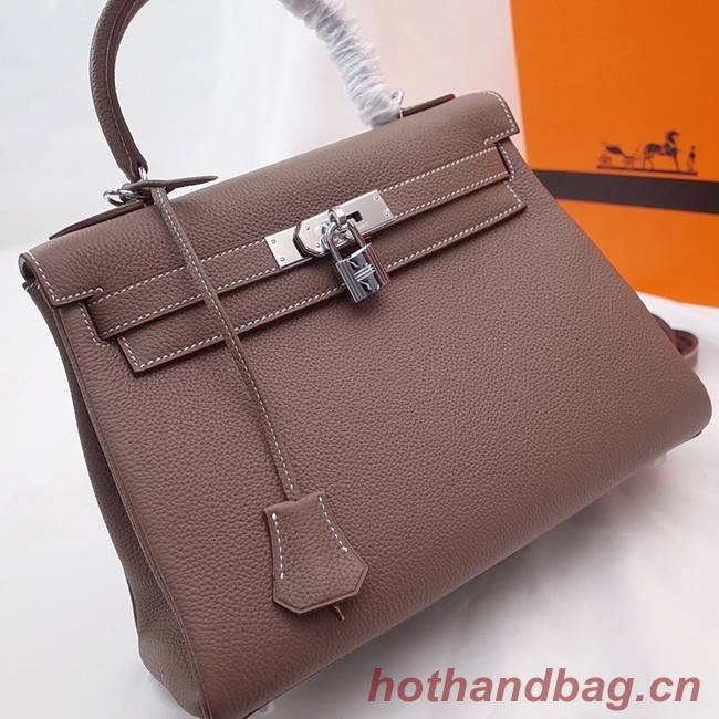 Hermes Kelly Shoulder Bag Original TOGO Leather KY3255 gray