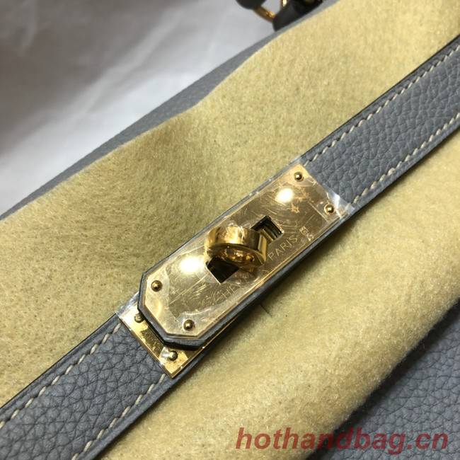 Hermes Kelly Shoulder Bag Original TOGO Leather KY3255 light blue