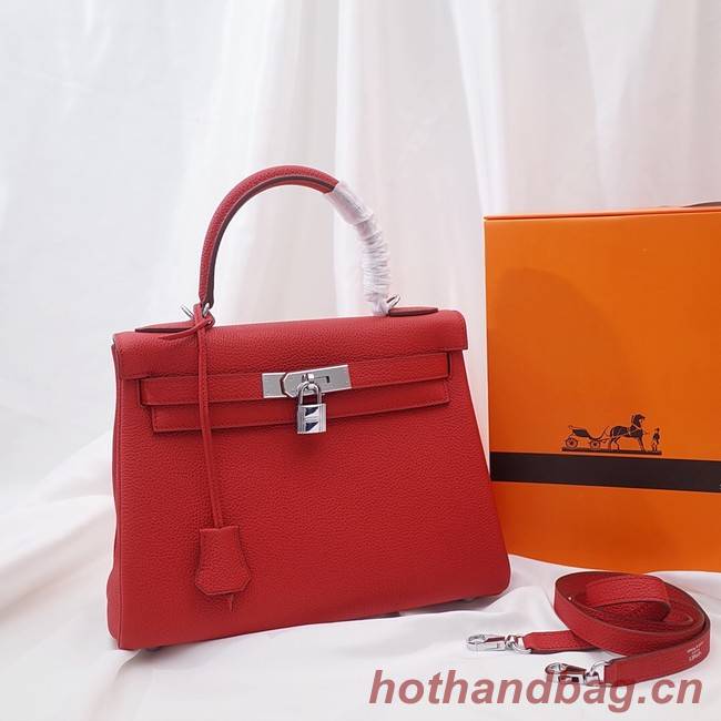 Hermes Kelly Shoulder Bag Original TOGO Leather KY3255 red