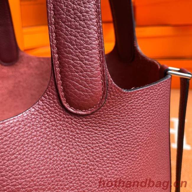 Hermes Picotin Lock Bags Original togo Leather PL3388 claret