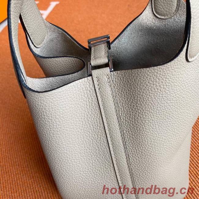 Hermes Picotin Lock Bags Original togo Leather PL3388 gray