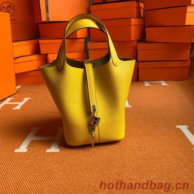 Hermes Picotin Lock Bags Original togo Leather PL3388 lemon