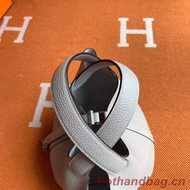 Hermes Picotin Lock Bags Original togo Leather PL3388 light gray