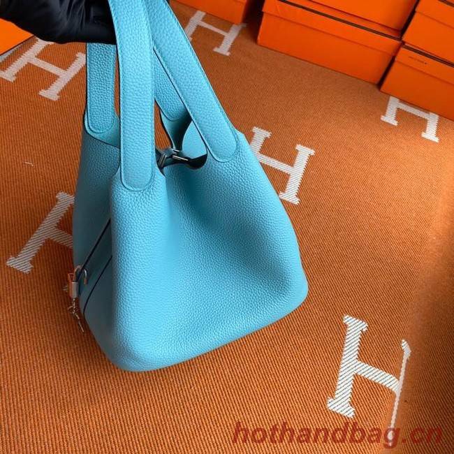 Hermes Picotin Lock Bags Original togo Leather PL3388 sky blue